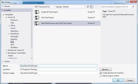 Create a new project